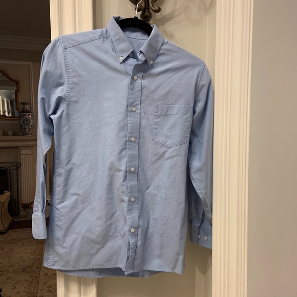 **2/$25**boys blue button down shirt - Picture 1 of 1